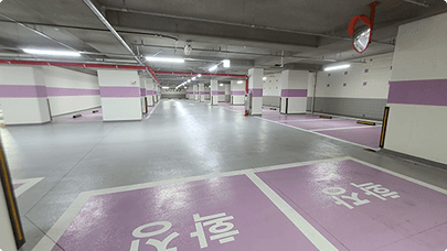 더예스포레스트 주차장 전경 2